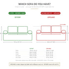 Fit guide: fits the IKEA EKTORP 2-seat sofa (179 cm wide) only - does not fit the IKEA UPPLAND (182 cm, taller, deeper seat, different cover cut)