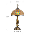 Artisan beaded glass lamp — a unique statement light and thoughtful home decor present