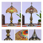 Decorative multicolour Tiffany lamp — handcrafted gift idea for housewarming and home styling