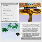 Vintage stained glass table lamp — warm ambient glow, eclectic boho and Moroccan interior