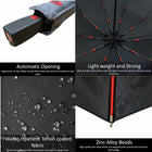 Parapluie coupe-vent automatique de luxe résistant anti-UV gris par Hidewise London