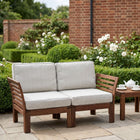 Outdoor Back Cushion with Insert 62x44 cm – Fits IKEA Frösön Duvholmen – Pebble
