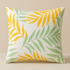 Tropiskt palmblad Kuddfodral Lemon Green - Utomhus Trädgård Patio 50×50 cm Vattenresistent Dralon Polyester Print