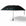 Black umbrella with Mercedes-Benz AMG Petronas Formula One Team branding on a white background