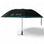 Black umbrella with Mercedes-Benz AMG Petronas Formula One Team branding on a white background