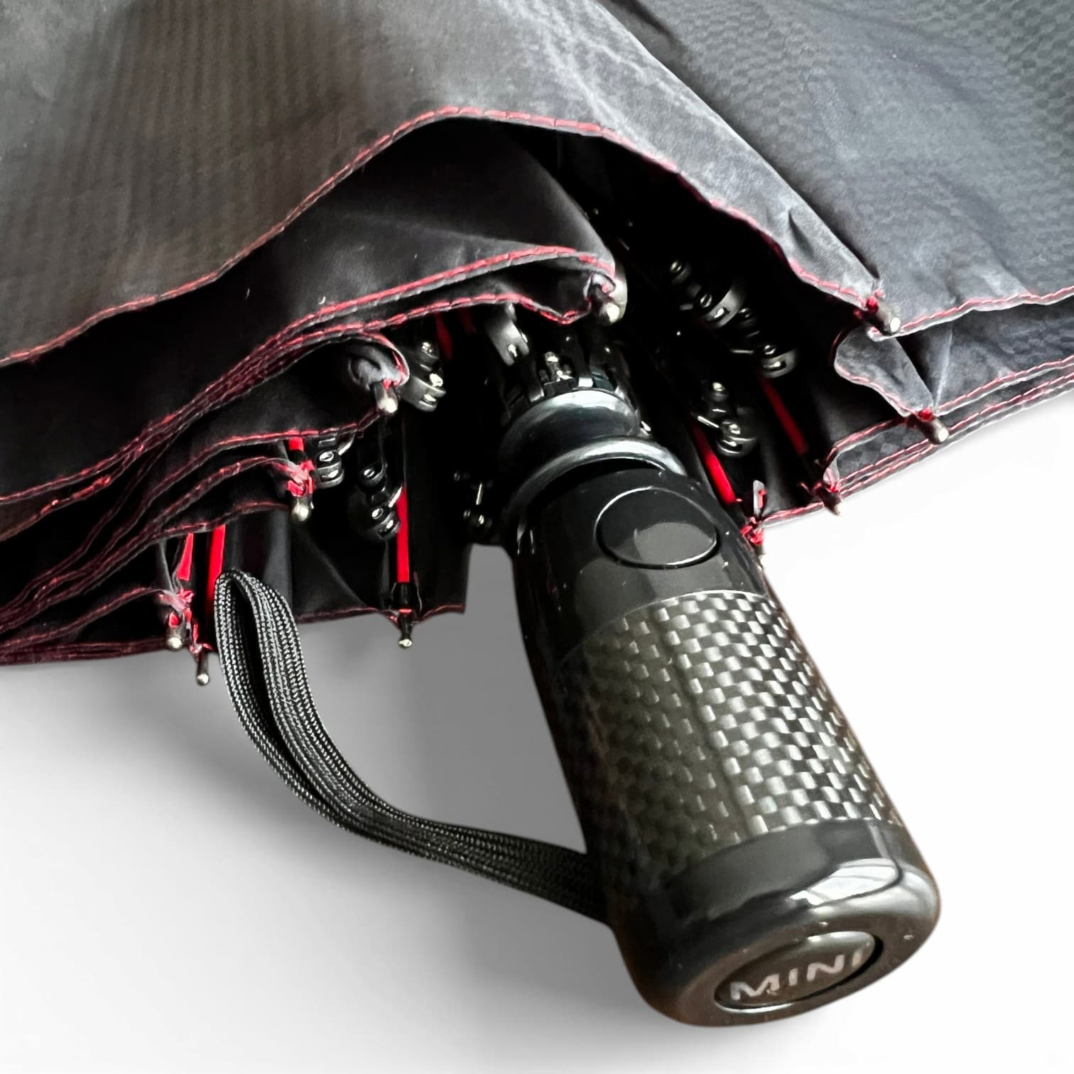 MINI Cooper Umbrella Official Accessories Compact Windproof Brolly (Black)