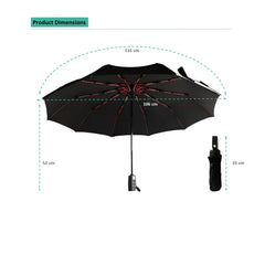 Audi car accessories — auto open-close folding travel umbrella in Black