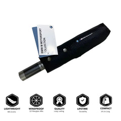 BMW enthusiast merchandise — windproof, anti-UV umbrella and motoring present