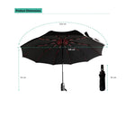 Premium Quality Mercedes Benz Car Accessories Umbrella Ultra Strong Anti-UV Automatic Folding Brolly - Car Brand