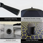 Premium Quality Porsche Car Accessories Umbrella Ultra Strong Anti-UV Automatic Brolly - Car Brand Umbrellas