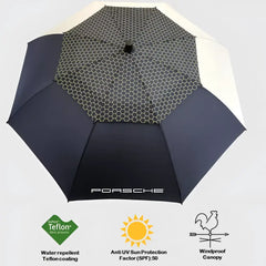 Porsche branded merchandise — Porsche motorsport fan umbrella and great gift idea