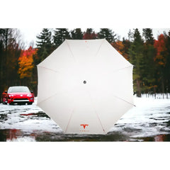 Tesla enthusiast merchandise — windproof, anti-UV umbrella and motoring present