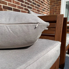 Neutral outdoor patio back cushion cover — easy-clean, UV-resistant rattan furniture cover
