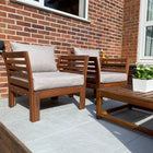 Seat & Back Cushion Covers for IKEA FRÖSÖN JÄRPÖN and DUVHOLMEN (Neutral) - Outdoor Seat & Cushion Covers