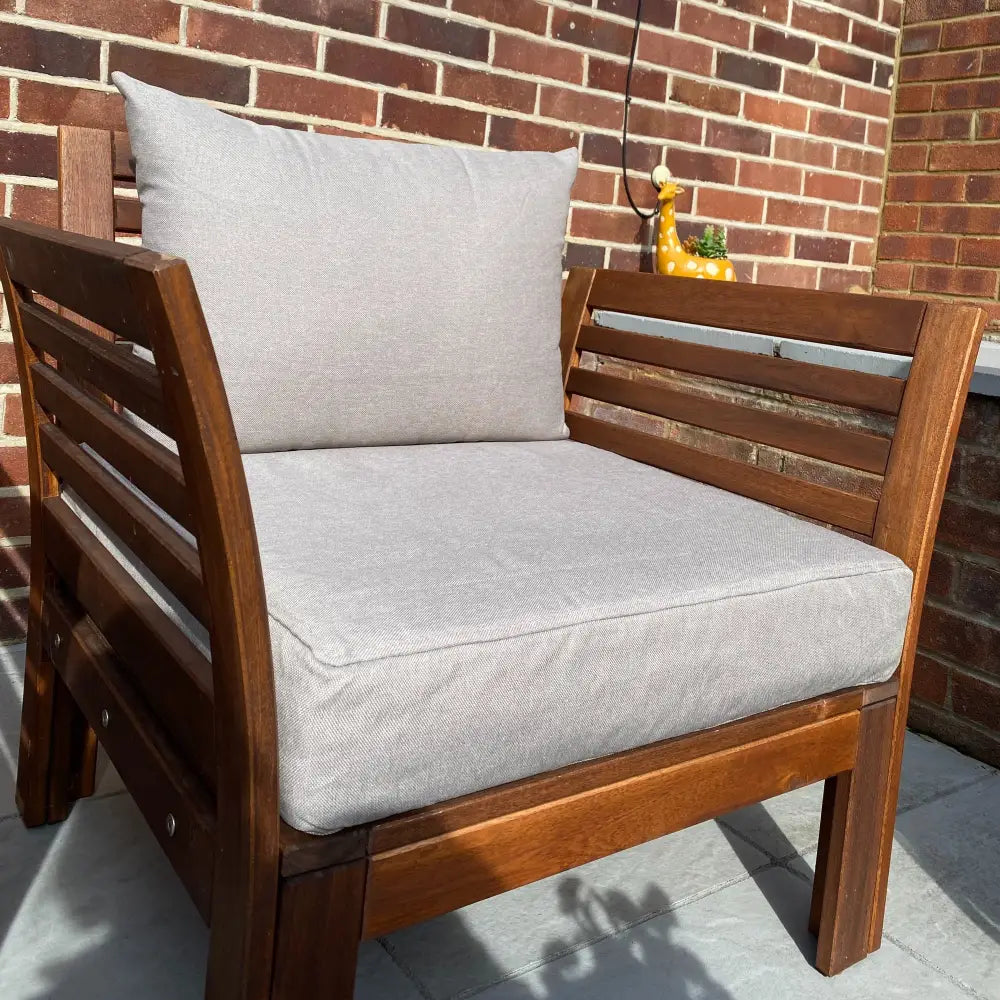 Seat & Back Cushion Covers for IKEA FRÖSÖN JÄRPÖN and DUVHOLMEN (Neutral) - Outdoor Seat & Cushion Covers