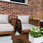 Seat & Back Cushion Covers for IKEA FRÖSÖN JÄRPÖN and DUVHOLMEN (Neutral) - Outdoor Seat & Cushion Covers