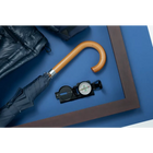 hidewise-london-umbrella-wooden-J-handle-strong-premium-quality-brolly-navy-blue