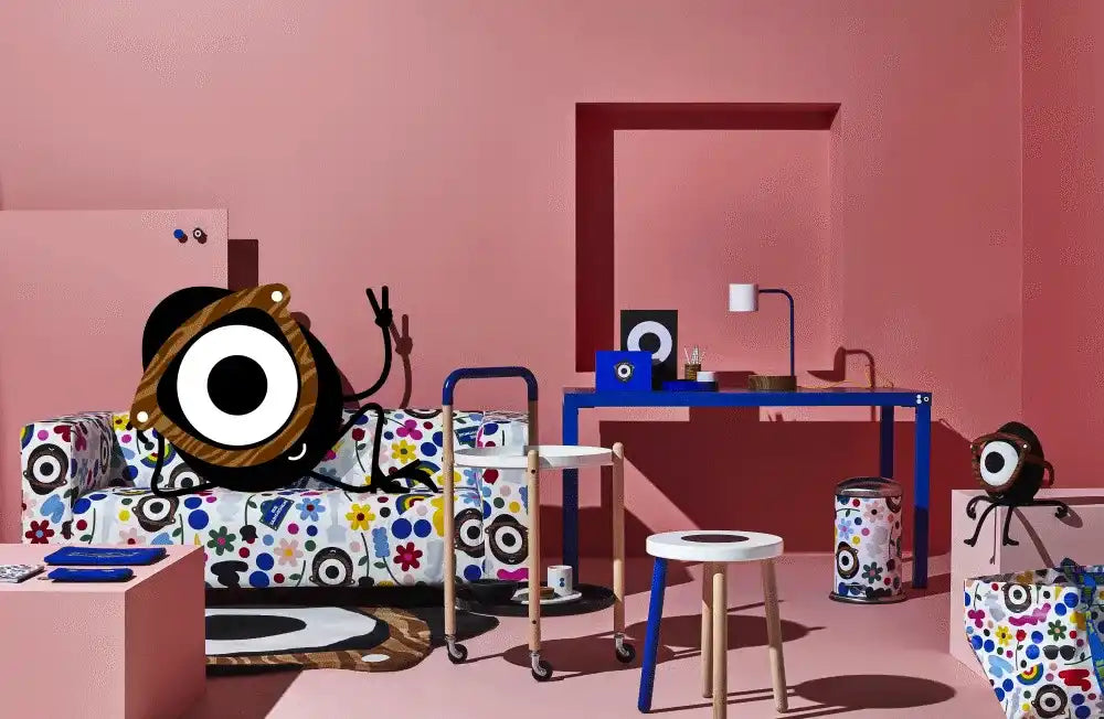 Whimsical, colorful furniture and decor.