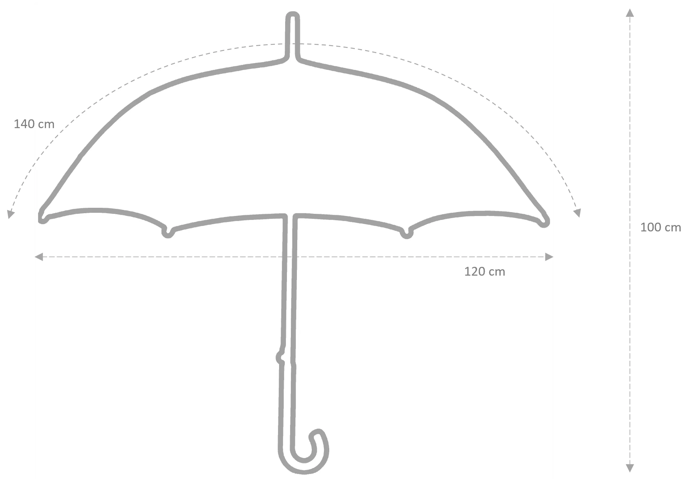 Best umbrella with crook handle-J Handle umbrella